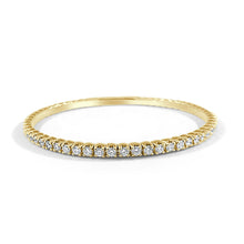 Load image into Gallery viewer, 14k Gold 2.70ct Diamond Flexible Stackable Bangle
