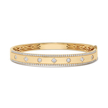 Load image into Gallery viewer, 14K Gold Diamond Bangle 1.68ct
