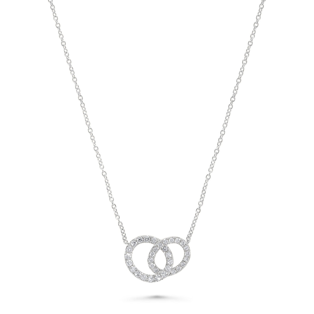 14K Gold Diamond Link Necklace