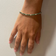 Load image into Gallery viewer, 14K White Gold Tsavorite &amp; Diamond Bracelet
