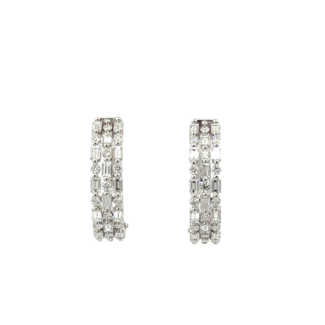 14K Gold Diamond Earrings