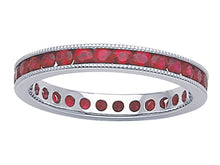 Load image into Gallery viewer, 18K White Gold Ruby Eternity Band
