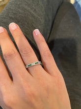 Load image into Gallery viewer, 18K White Gold Tsavorite &amp; Diamond Eternity Band
