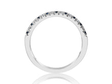 Load image into Gallery viewer, 14K White Gold Sapphire &amp; Diamond Band
