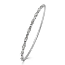 Load image into Gallery viewer, 14k Gold 0.75ct Diamond Flexible Stackable Bangle
