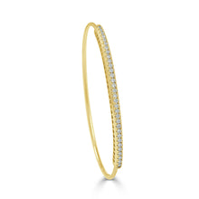 Load image into Gallery viewer, 14k Gold 0.60ct Diamond Flexible Stackable Bangle
