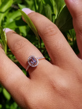 Load image into Gallery viewer, 14K Rose Gold Morganite &amp; Diamond Ring -Size 6.5
