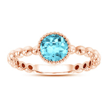 Load image into Gallery viewer, 14K Gold Round Birth Stone Bead Ring
