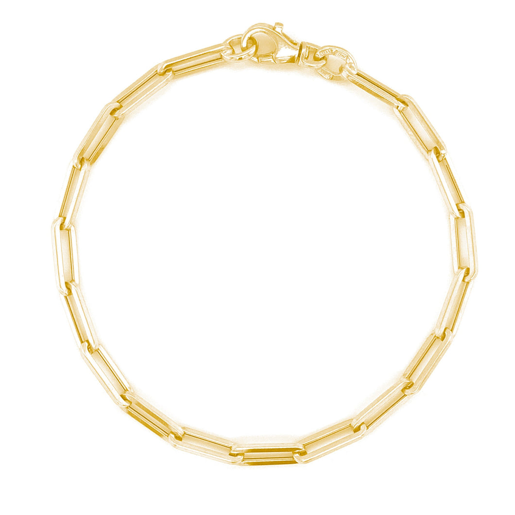 14K Yellow Gold Small Link Bracelet 7