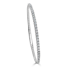 Load image into Gallery viewer, 14K Gold Diamond Flexible Bangle
