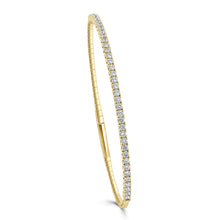 Load image into Gallery viewer, 14K Gold Diamond Flexible Bangle 1ct
