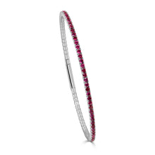 Load image into Gallery viewer, 14K Gold Ruby Flex Bangle
