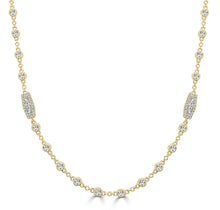 Load image into Gallery viewer, 18K Gold Diamond Necklace 32&quot;
