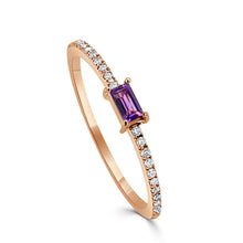 Load image into Gallery viewer, 14K Gold Birthstone &amp; Diamond Stackable Rings
