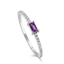 Load image into Gallery viewer, 14K Gold Birthstone &amp; Diamond Stackable Rings
