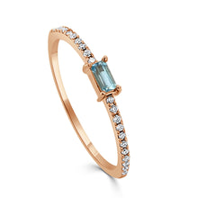 Load image into Gallery viewer, 14K Gold Birthstone &amp; Diamond Stackable Rings
