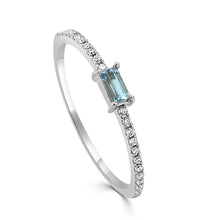 Load image into Gallery viewer, 14K Gold Birthstone &amp; Diamond Stackable Rings
