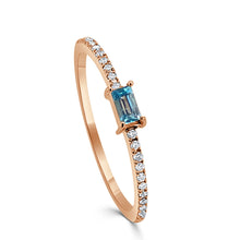 Load image into Gallery viewer, 14K Gold Birthstone &amp; Diamond Stackable Rings
