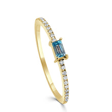 Load image into Gallery viewer, 14K Gold Birthstone &amp; Diamond Stackable Rings
