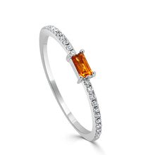 Load image into Gallery viewer, 14K Gold Birthstone &amp; Diamond Stackable Rings
