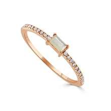 Load image into Gallery viewer, 14K Gold Birthstone &amp; Diamond Stackable Rings
