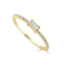 Load image into Gallery viewer, 14K Gold Birthstone &amp; Diamond Stackable Rings
