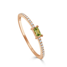 Load image into Gallery viewer, 14K Gold Birthstone &amp; Diamond Stackable Rings
