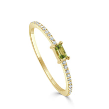 Load image into Gallery viewer, 14K Gold Birthstone &amp; Diamond Stackable Rings
