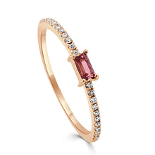 Load image into Gallery viewer, 14K Gold Birthstone &amp; Diamond Stackable Rings
