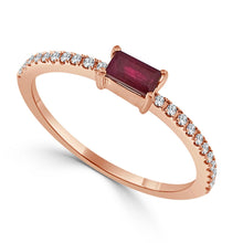 Load image into Gallery viewer, 14K Gold Ruby &amp; Diamond Ring
