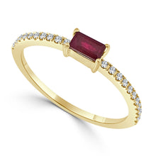 Load image into Gallery viewer, 14K Gold Ruby &amp; Diamond Ring
