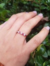 Load image into Gallery viewer, 14K White Gold Ruby &amp; Diamond Ring
