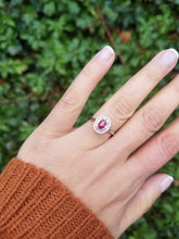 Load image into Gallery viewer, 18K White Gold Ruby &amp; Diamond Ring
