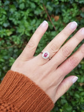 Load image into Gallery viewer, 18K White Gold Ruby &amp; Diamond Ring
