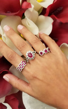 Load image into Gallery viewer, 18K White Gold Ruby &amp; Diamond Ring
