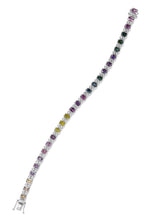 Load image into Gallery viewer, 14K Gold Multi Sapphire &amp; Diamond Bracelet
