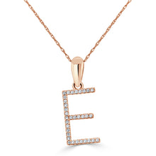 Load image into Gallery viewer, 14K Gold Diamond Large Initial A-Z Necklace 16-18&quot;
