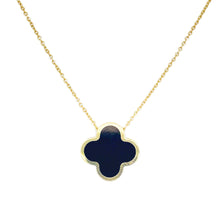 Load image into Gallery viewer, 14K Yellow Gold Clover Inlaid Pendant
