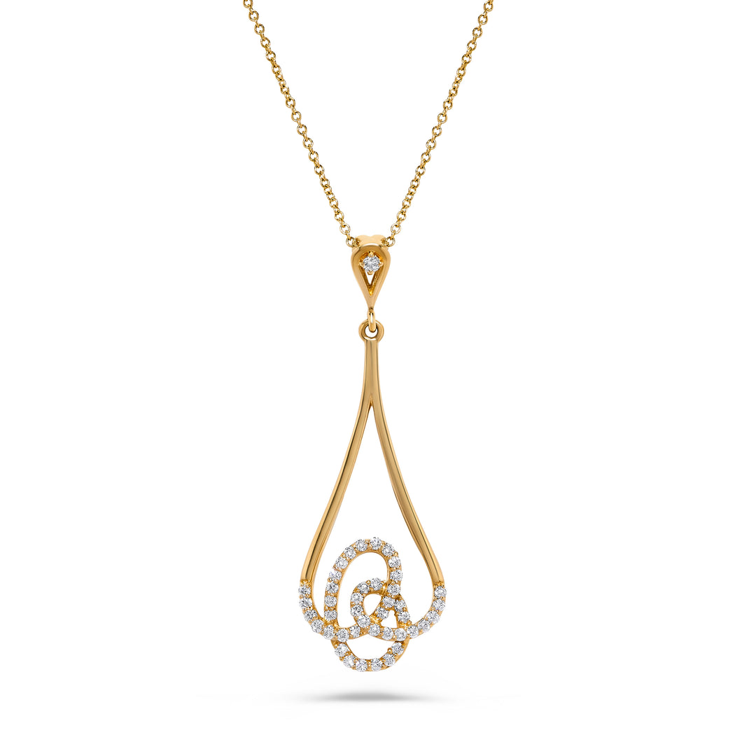 14K  Gold Diamond  Pendant