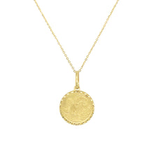 Load image into Gallery viewer, 14K Yellow Gold Zodiac Sign Coin Pendant 16-18&quot; Chain
