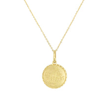 Load image into Gallery viewer, 14K Yellow Gold Zodiac Sign Coin Pendant 16-18&quot; Chain
