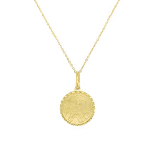 Load image into Gallery viewer, 14K Yellow Gold Zodiac Sign Coin Pendant 16-18&quot; Chain
